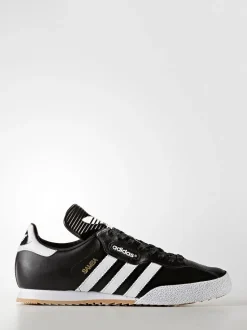 Noir/Blanc - adidas originals Samba Suede Trainers