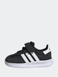 Noir/Blanc - adidas Run 70s 2.0 Baskets bébé à crochets et boucles