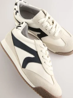 Noir/Blanc - Baskets à lacets