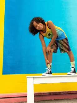 Noir/Blanc - Baskets montante Converse Chuck Taylor All Star pour bébé