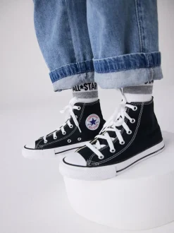 Noir/Blanc - Baskets montantes Converse Chuck Taylor junior