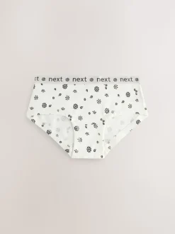 Noir/Blanc - Caleçons Imprimé Hipster 5 (2-16ans)