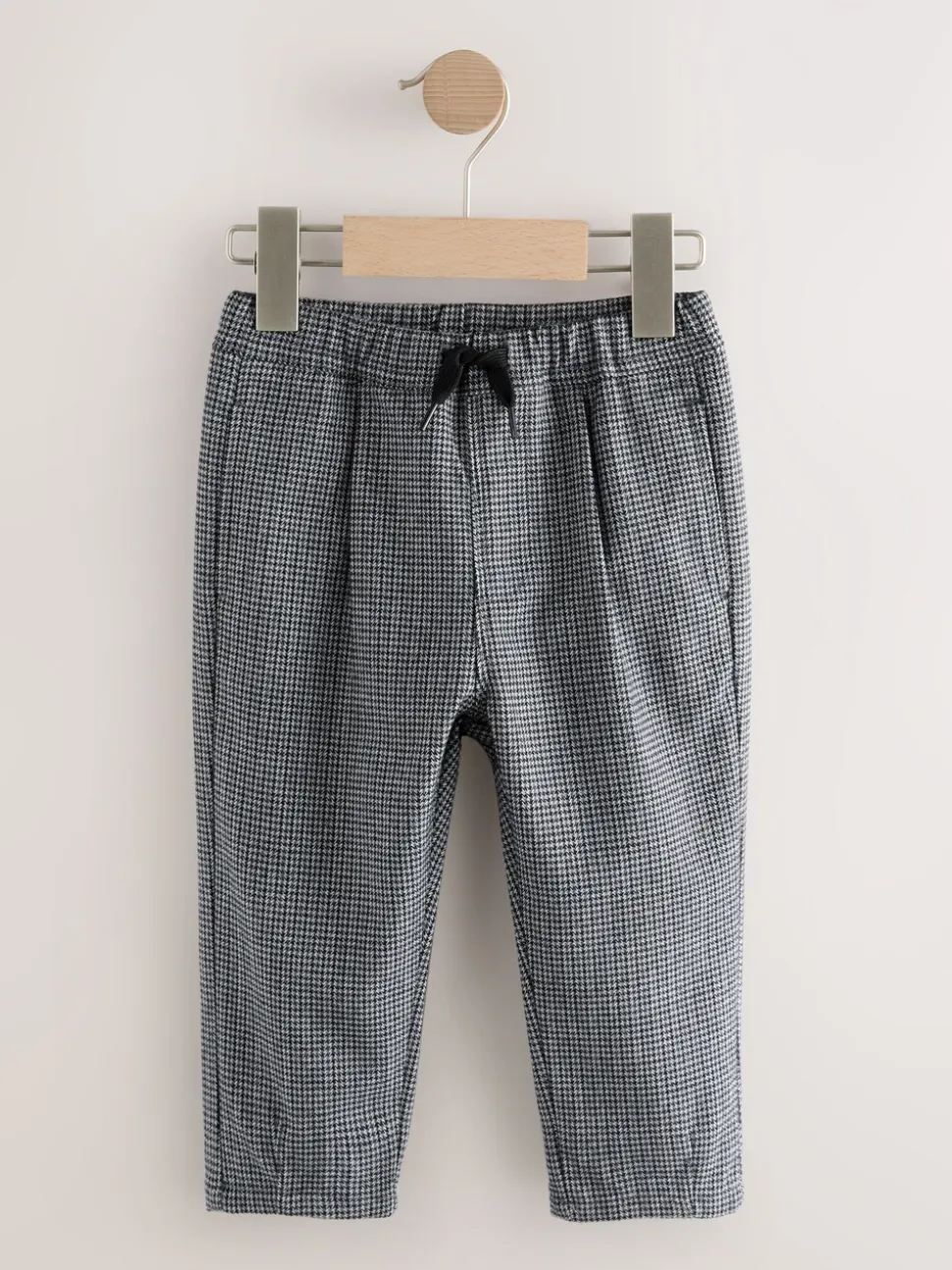 Noir/blanc à carreaux - Pantalons élégants à enfiler (3mois à7ans)