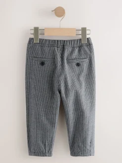 Noir/blanc à carreaux - Pantalons élégants à enfiler (3mois à7ans)