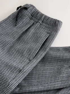 Noir/blanc à carreaux - Pantalons élégants à enfiler (3mois à7ans)