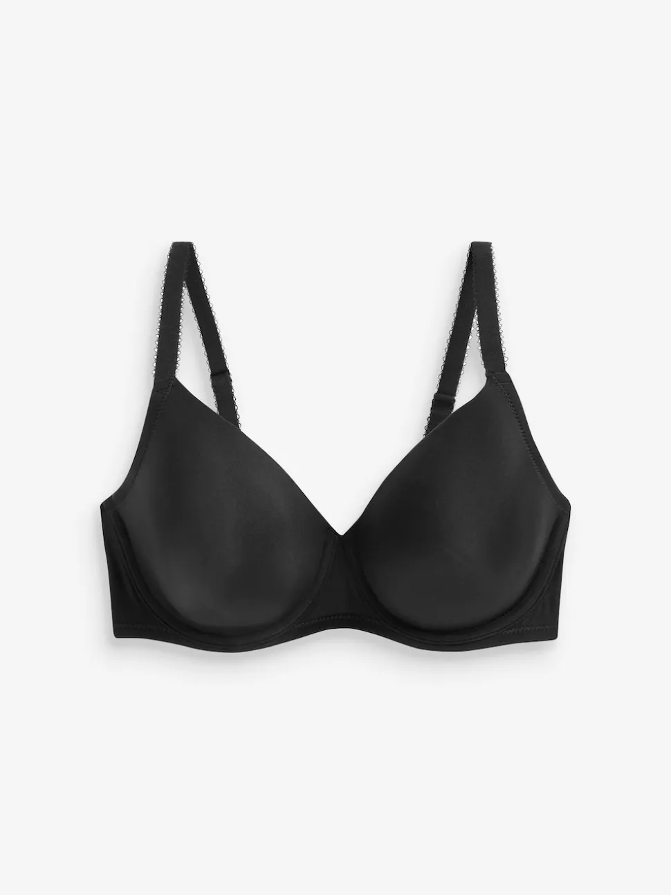 Noir/Blanc - DD Light Pad Soutien-gorge T-shirt à bonnets lissants 2 Pack