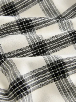 Noir/Blanc - 100de pyjamas % coton Manches Courts 2