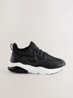 Noir/Blanc - Entraîneurs en dentelle élastique