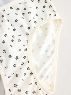 Noir/Blanc - Lot 5 caleçons à imprimé ditsy (1.5-16ans)