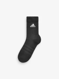 Noir/Blanc - Lot de 6 - Chaussettes adidas rembourrées