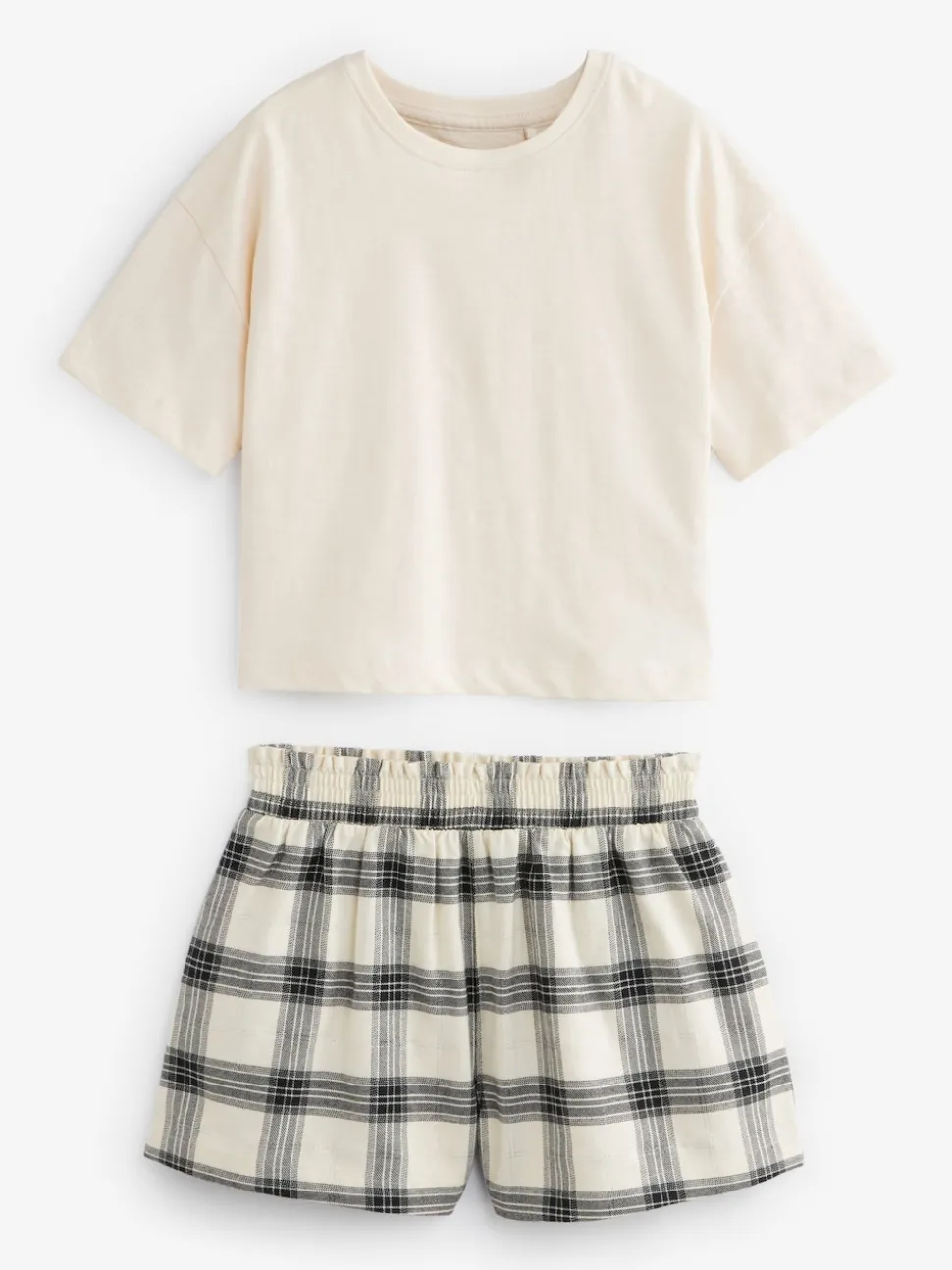 Noir/Blanc - Lot de 2 pyjamas à bas tissé (3-16ans)