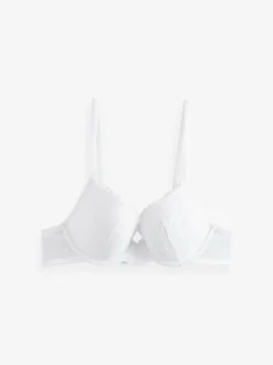 Noir/Blanc - Lot de 2 soutiens-gorge push-up pigeonnants en dentelle
