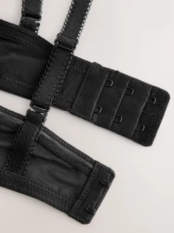 Noir/Blanc - Lot de 2 Soutiens-gorge multipositions sans bretelles à tampons légers A-E