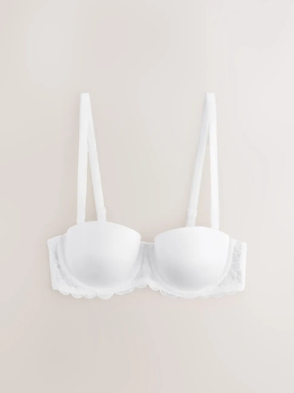 Noir/Blanc - Lot de 2 Soutiens-gorge multipositions sans bretelles à tampons légers A-E