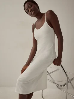 Noir/Blanc - Lot de 2 nuisettes en coton naturellement rafraîchissant