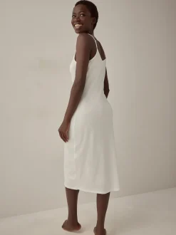 Noir/Blanc - Lot de 2 nuisettes en coton naturellement rafraîchissant