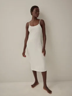 Noir/Blanc - Lot de 2 nuisettes en coton naturellement rafraîchissant