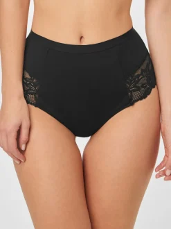 Noir/Blanc - Lot de Slips galbants gainants en coton 2