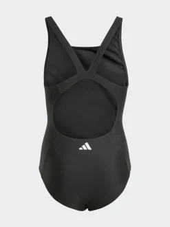 Noir/Blanc - maillot de bain adidas 3rayures pour enfant