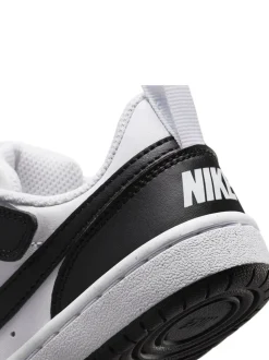 Noir/Blanc - Nike Baskets Junior Court Borough Low Recraft