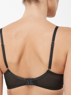 Noir/Blanc - Soutien-gorge à bonnets entiers sans coussinets