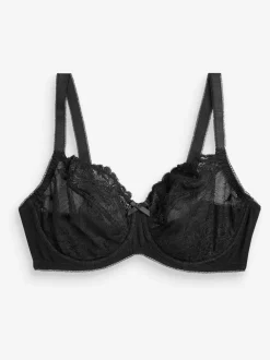 Noir/Blanc - Soutien-gorge en dentelle DD+ 2 Pack