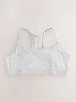 Noir/Blanc - Strappy Racer Back Crop Tops Pack de 3 (5-16ans)