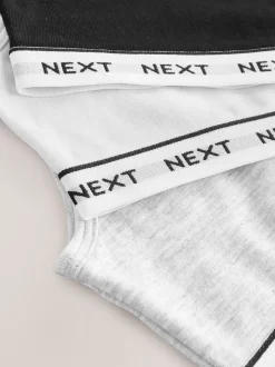 Noir/Blanc/Gris - Crop Tops 3 Pack (5-16ans)