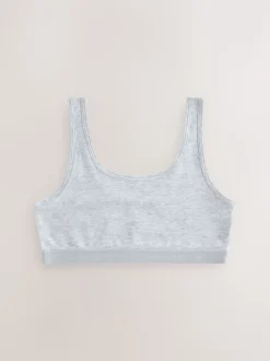 Noir/Blanc/Gris - Lot de 3 crop tops (5-16 ans)