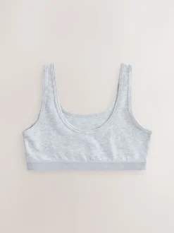 Noir/Blanc/Gris - Lot de 3 crop tops (5-16 ans)