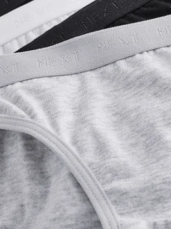 Noir/Blanc/Gris - Lot de 7 slips de bikini (5-16 ans)