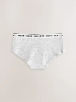 Noir/Blanc/Gris - Paquet de slips taille basse 10 (2-16ans)