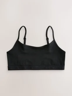 Noir/Blanc/Gris - Strappy Raccourci Hauts 3 Lot (5-16ans)