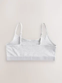 Noir/Blanc/Gris - Strappy Raccourci Hauts 3 Lot (5-16ans)