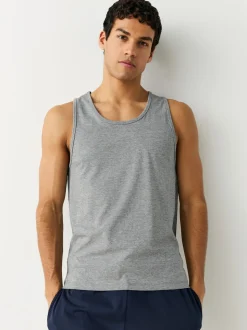 Noir/blanc/gris chiné/bleu marine - Lot de 5 gilets à superposer 100% coton