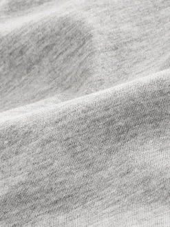 Noir/Blanc/Gris/Bleu - Slim Fit (Slim Fit) - T-shirt à coupe classique à manches longues en coton 100 %, lot de 5