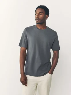Noir/blanc/gris/gris ardoise/pierre/marron - Ajustement régulier - Lot de t-shirts essentiels en coton 6