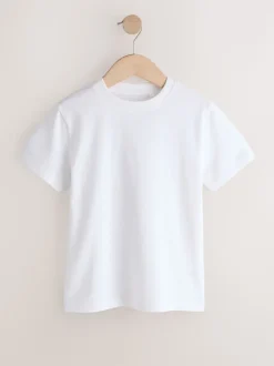 Noir/blanc/gris/kaki - Lot de 4 t-shirts à manches courtes (3-16 ans)