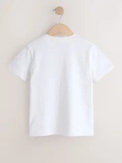 Noir/blanc/gris/kaki - Lot de 4 t-shirts à manches courtes (3-16 ans)