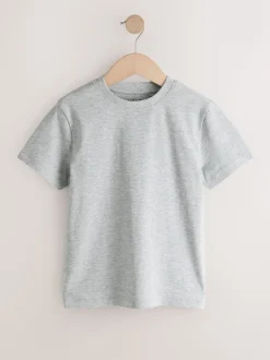 Noir/blanc/gris/kaki - Lot de 4 t-shirts à manches courtes (3-16 ans)