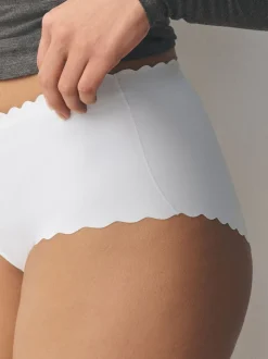 Noir/Blanc/Nu - Lot 3 culottes festonnées invisibles