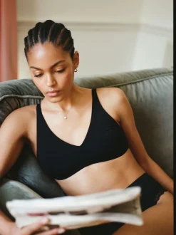 Noir/Blanc/Pastel Rose Nude - Lot de 3 soutiens-gorge en mélange de coton Ultimate Comfort