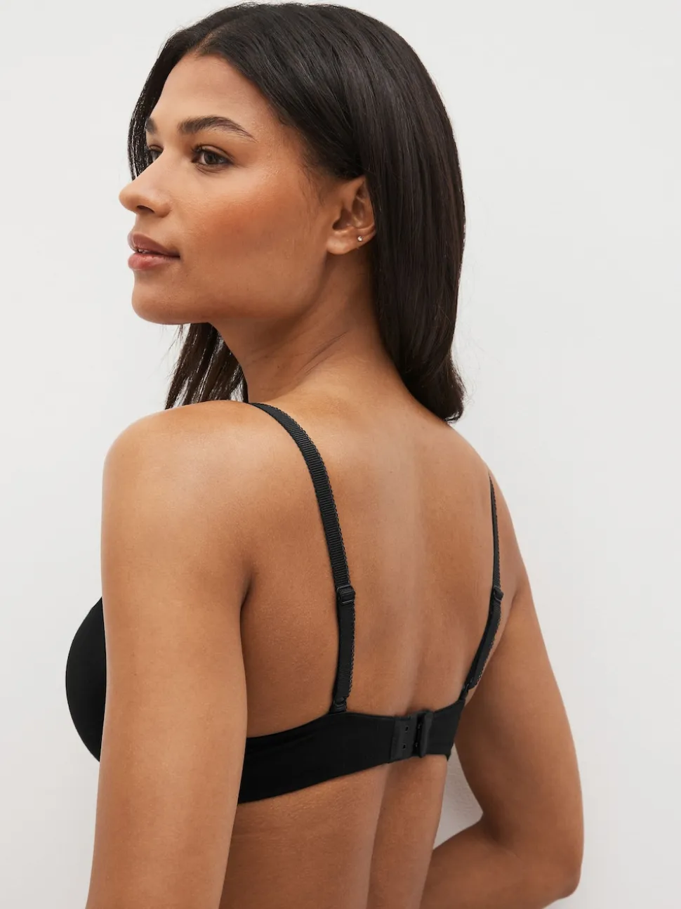 Noir/Blanc/Pastel Rose Nude - Lot de 3 soutiens-gorge en mélange de coton Ultimate Comfort