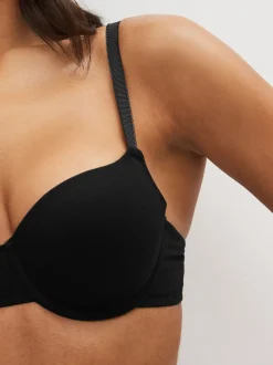 Noir/Blanc/Pastel Rose Nude - Lot de 3 soutiens-gorge en mélange de coton Ultimate Comfort