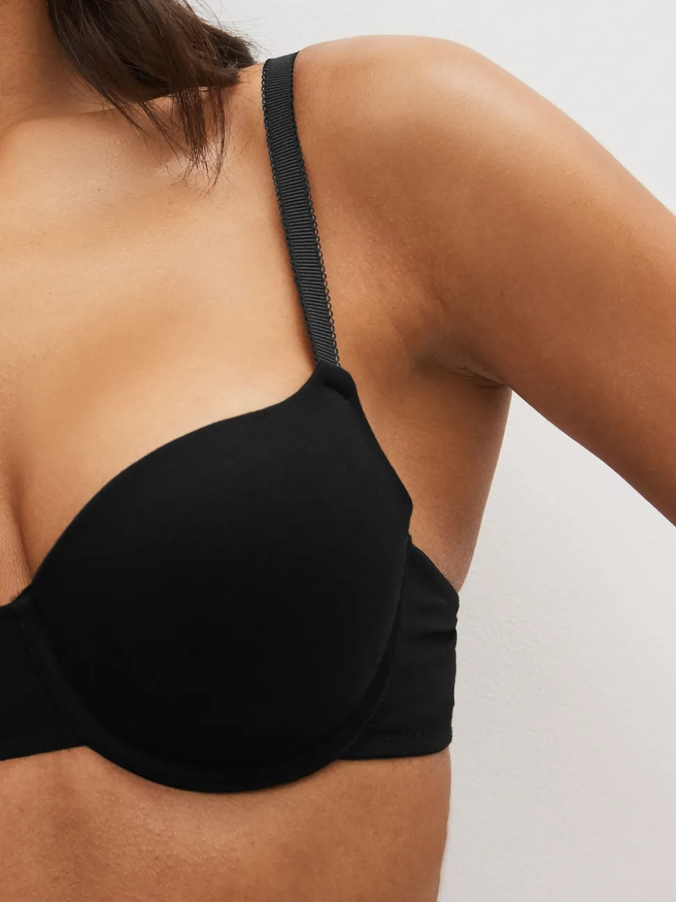 Noir/Blanc/Pastel Rose Nude - Lot de 3 soutiens-gorge en mélange de coton Ultimate Comfort