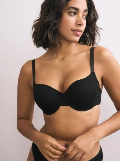 Noir/Blanc/Pastel Rose Nude - Lot de 3 soutiens-gorge en mélange de coton Ultimate Comfort