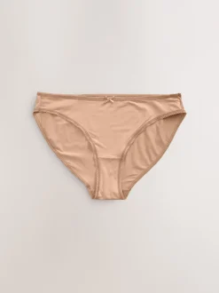 Noir/Blanc/Ppraline Nude - Culotte en microfibre 7 Pack