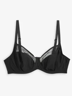 Noir/Blanc/Ppraline Nude - DD Lot de soutiens-gorge 3 sans rembourrage pleins avec maintien latéral