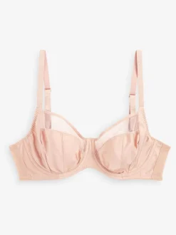 Noir/Blanc/Ppraline Nude - DD Lot de soutiens-gorge 3 sans rembourrage pleins avec maintien latéral