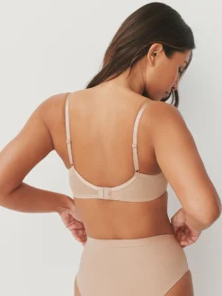 Noir/Blanc/Ppraline Nude - Soutien-gorge à bonnets entiers sans coussinets